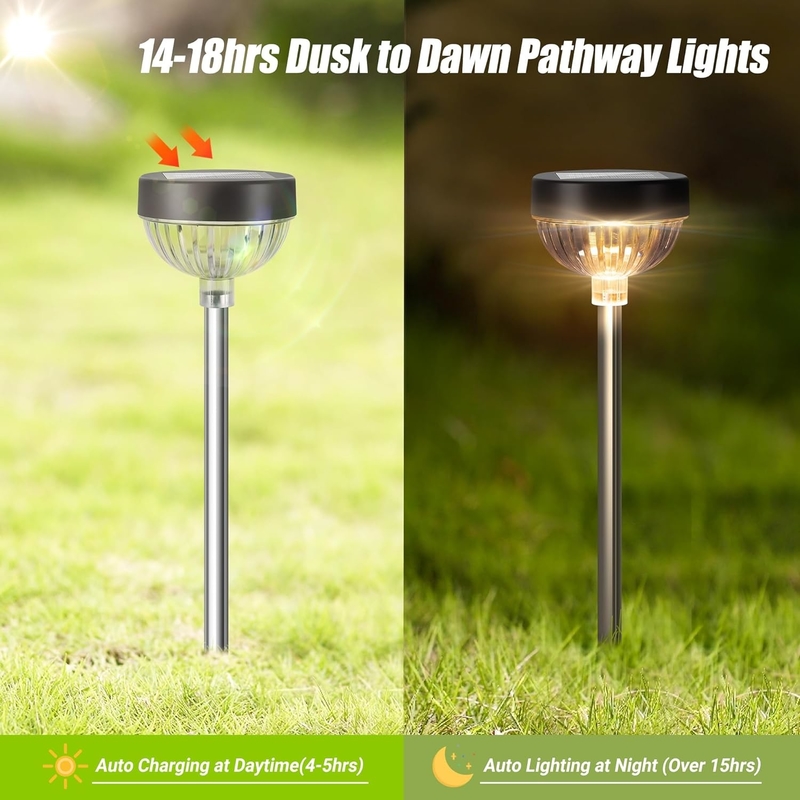 Monocrystalline The Solar Energy Stake Light With IP65 Waterproof Rate LED Light 2 Beads