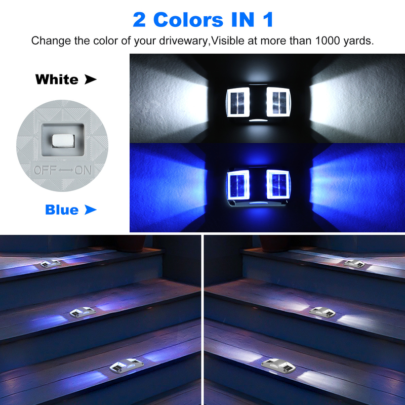 IP68 Waterproof Aluminum Solar Light Pack 150g Weight 20-60.C Working Temperature
