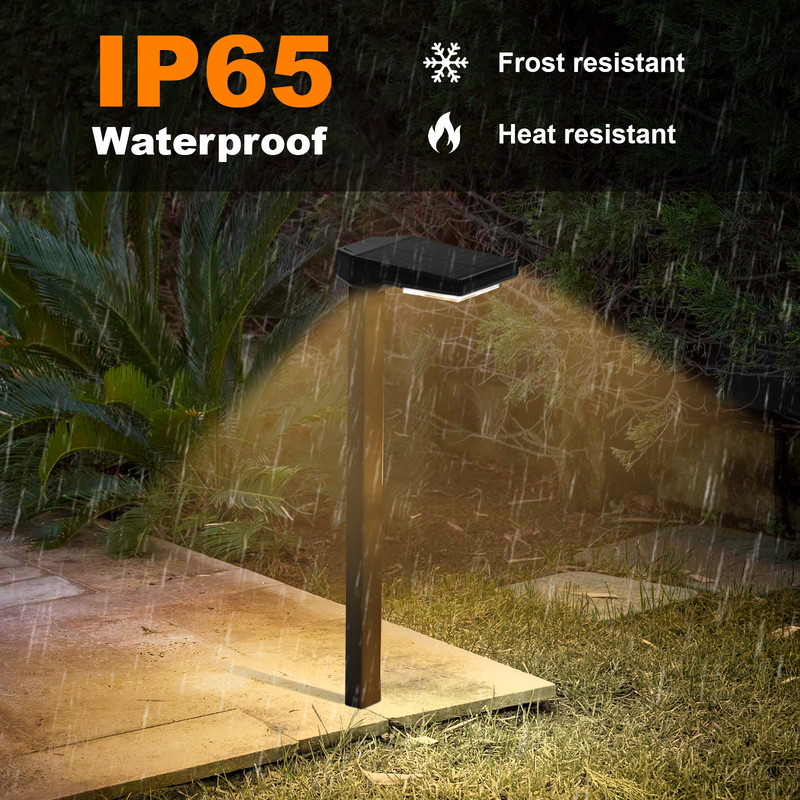 Monocrystalline Silicon Solar Stake Lamp IP65 Waterproof 15 Hours Working Time Sun Stake Lantern