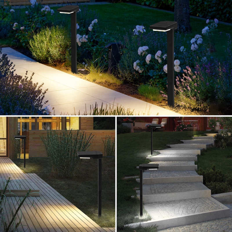 Monocrystalline Silicon Solar Stake Lamp IP65 Waterproof 15 Hours Working Time Sun Stake Lantern