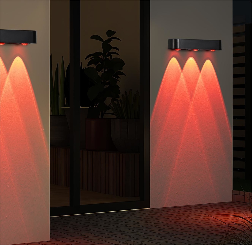 200g Warm White RGB Ternary Lithium Battery Solar Wall Light for Garden/ Park/ Patio/ Fence/ Landscape Design