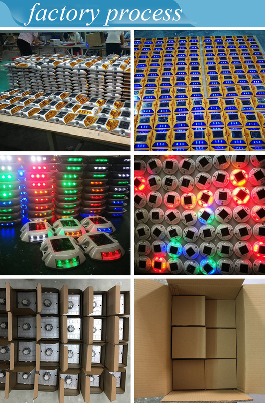 Reflective Blinking Solar LED Road Marker Light Stud Lamp Flashing Solar Road Stud