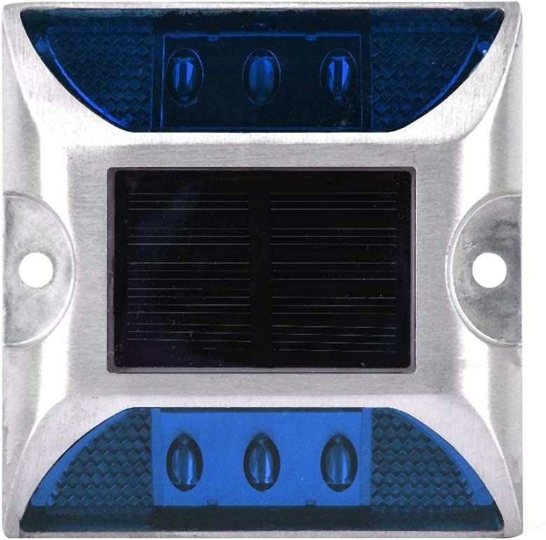 Solar Road Stud with 103*106*24mm Size and LED Reflective Traffic Warning Light 330g