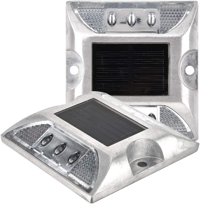 Solar Road Stud with 103*106*24mm Size and LED Reflective Traffic Warning Light 330g