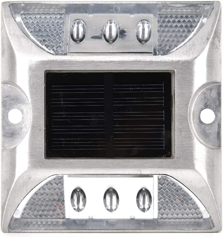 Solar Road Stud with 103*106*24mm Size and LED Reflective Traffic Warning Light 330g