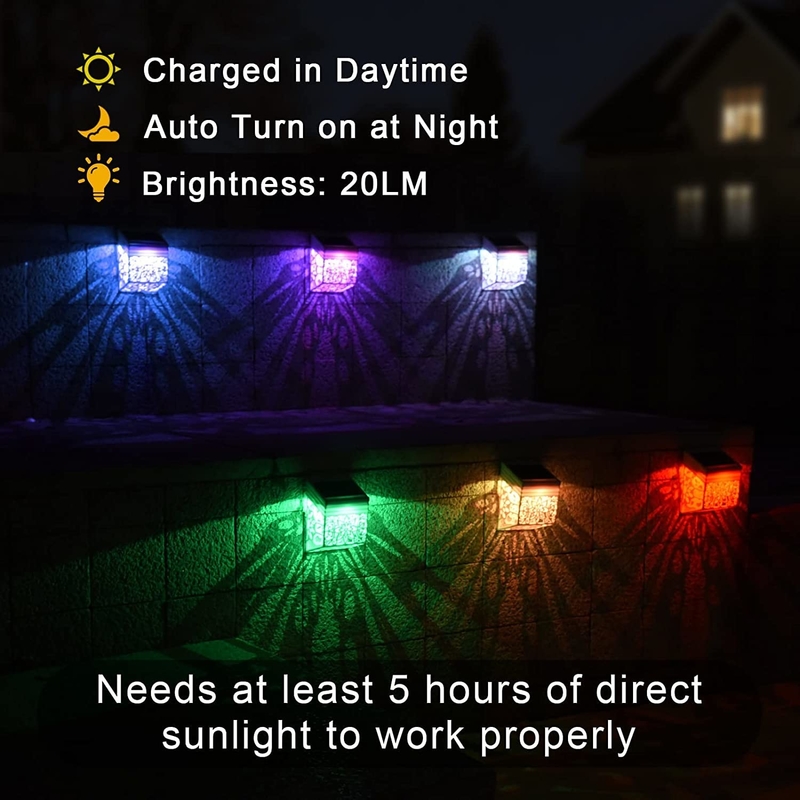Solar-Powered LED Garden Lights with Monocrystalline Silicon Panel in Warm/Cool White/RGB