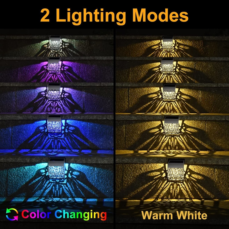 Solar-Powered LED Garden Lights with Monocrystalline Silicon Panel in Warm/Cool White/RGB