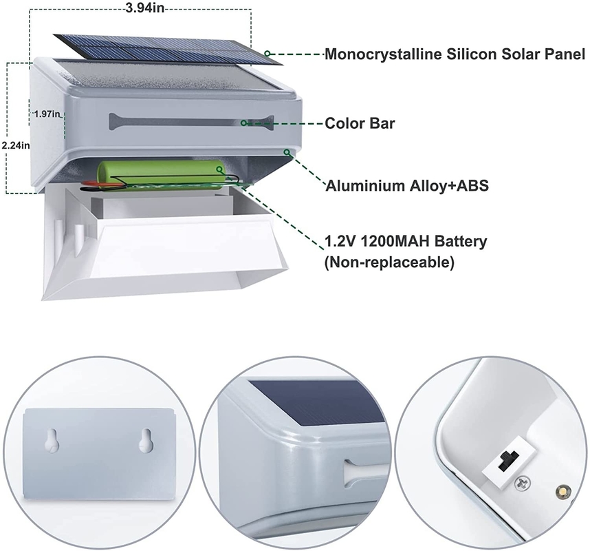Easy-to-Install Outdoor Solar Panel Garden Lights With Ternary Lithium Battery For Yard Decorations
