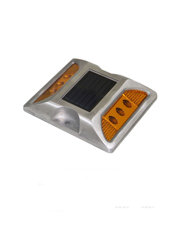 White Yellow Red Blue Green 330g 2V LED Solar Powered Road Studs Work Temp -20C- 70C Aluminum Alloy