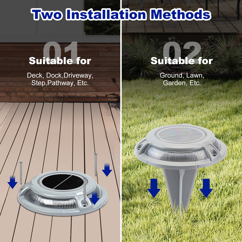 Bule Or Cold White 3T Bearing 2V Voltage Solar Led Light / Solar Dock Light For Dock Decoration
