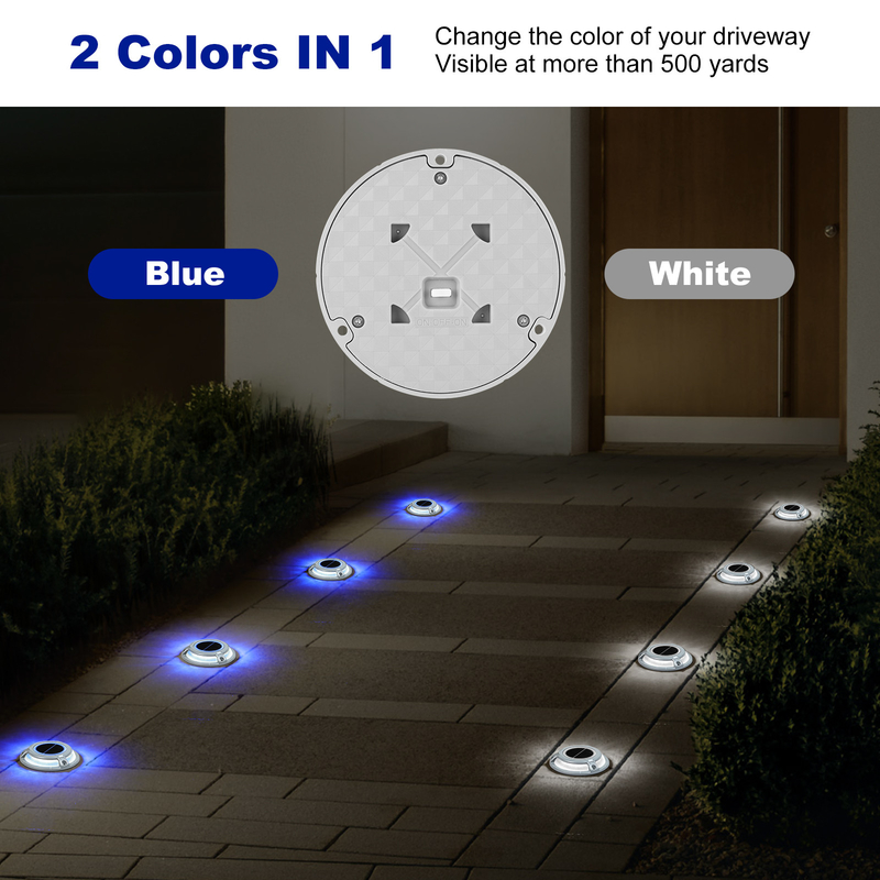 Bule Or Cold White 3T Bearing 2V Voltage Solar Led Light / Solar Dock Light For Dock Decoration