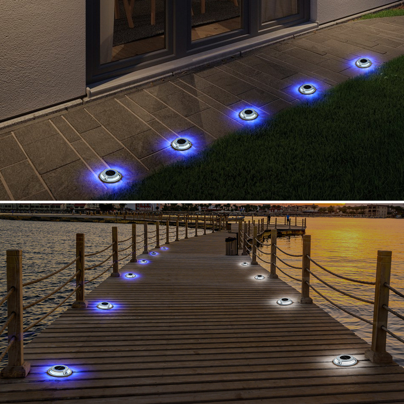 20 Lumens Solar Powered Dock Light Durable Aluminum PC Material 2V Voltage