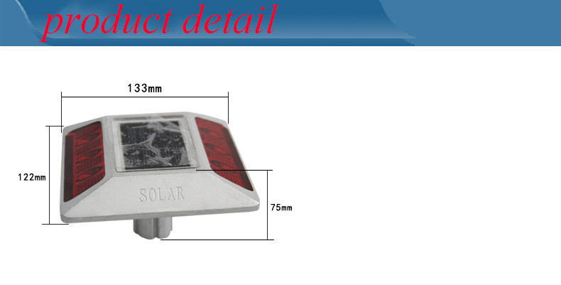 Solar Road Markers with Aluminum Alloy and PC Materials for Safety Warning