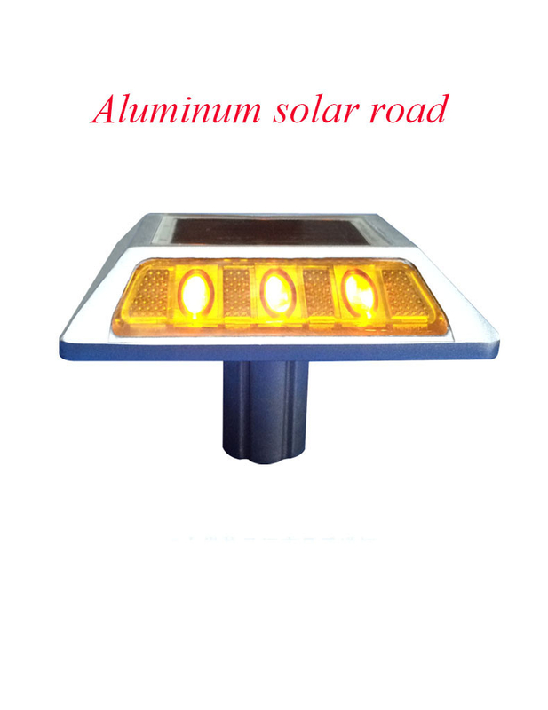 Solar Road Markers with Aluminum Alloy and PC Materials for Safety Warning