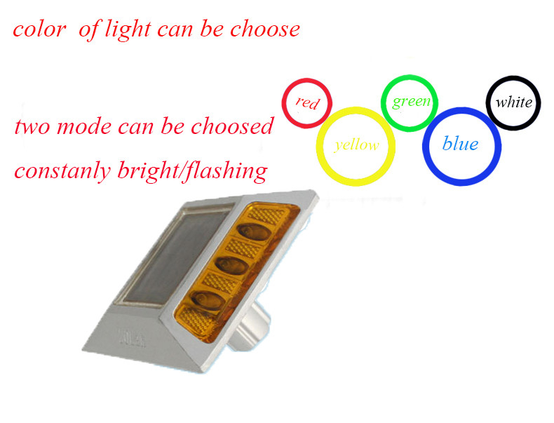 Solar Road Markers with Aluminum Alloy and PC Materials for Safety Warning