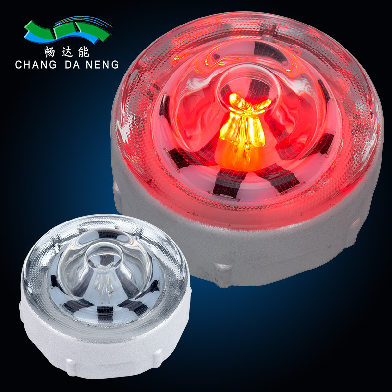360 Degree Tempered Glass Road Studs Solar Powered Led Road Stud Roadway Warning Pavement Road Stud
