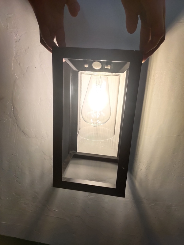 Motion Sensor Solar Porch Light Outdoor Lighting IP65 Sconce Wall Lantern Lamp For Patio Front Door Decorative