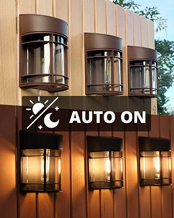 Warm White to RGB Solar Wall Light Ternary lithium battery With Waterproof IP65 PC Shell