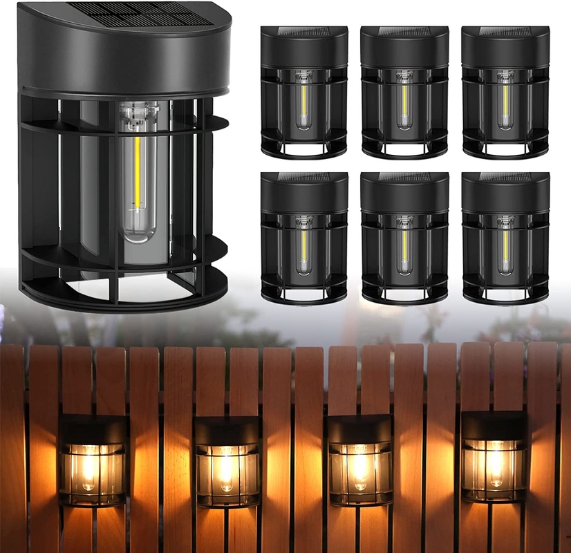 Warm White to RGB Solar Wall Light Ternary lithium battery With Waterproof IP65 PC Shell