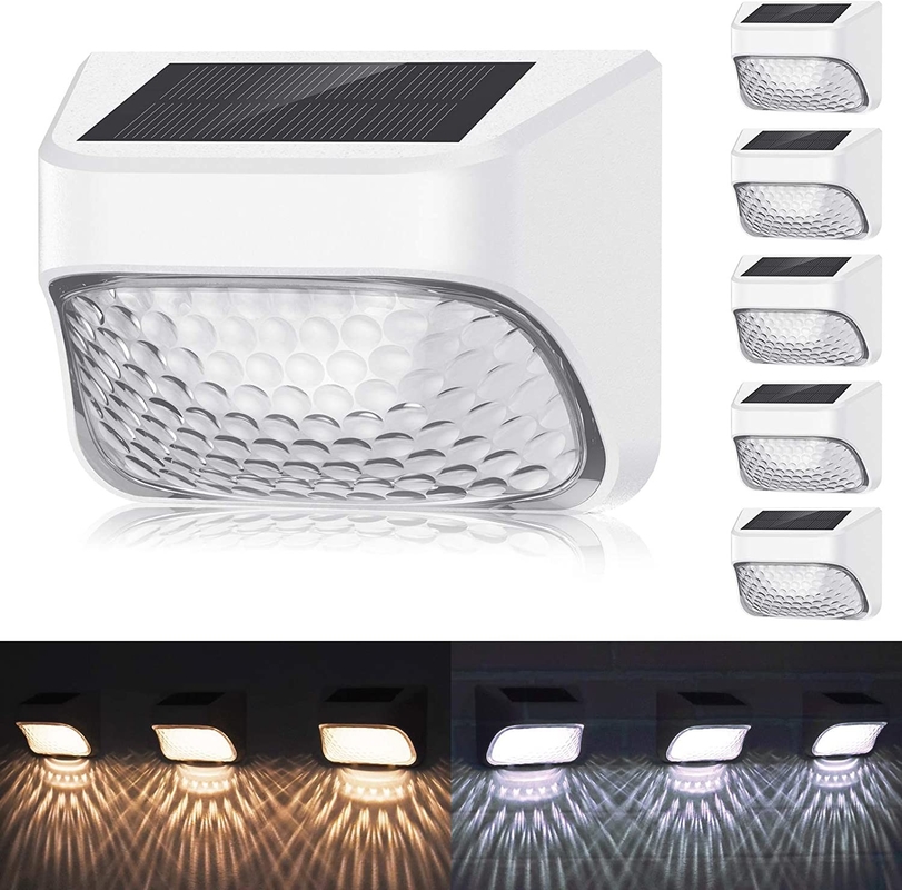 Light Sensor Solar Step Lights Led Solar Garden Light For Outdoor Stairs Step Fence Yard