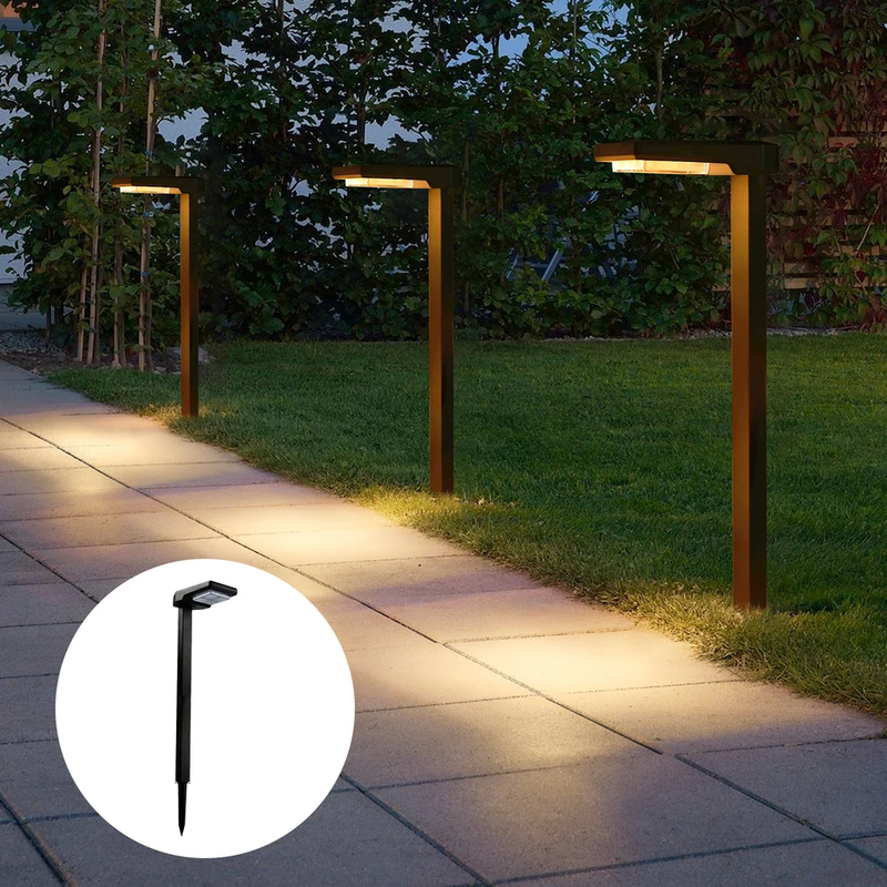 6 Pcs LED Solar Stake Light - IP65 Waterproof Outdoor With Dusk To Dawn Auto On / Off