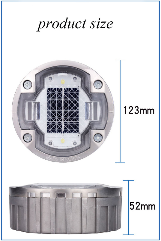 Red Solar Road Studs 2V Aluminum Alloy PC IP68 Waterproof For Enhanced Road Visibility At Night