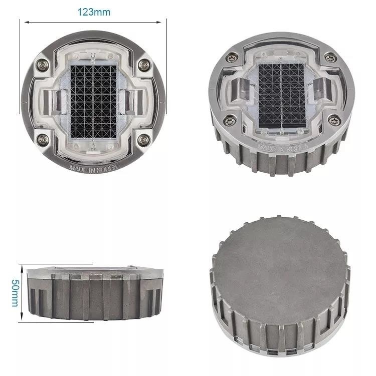 Red Solar Road Studs 2V Aluminum Alloy PC IP68 Waterproof For Enhanced Road Visibility At Night