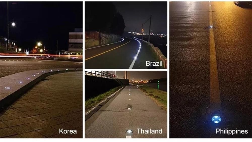 Red Solar Road Studs 2V Aluminum Alloy PC IP68 Waterproof For Enhanced Road Visibility At Night