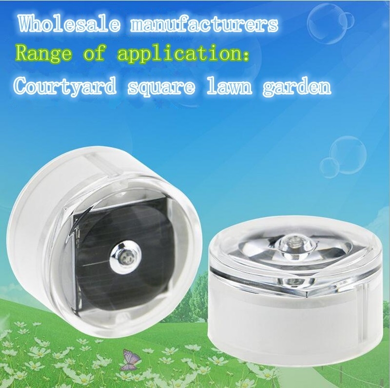 Aluminum Underground Solar Road Studs Round Embedded LED Beacon Light Road Markers