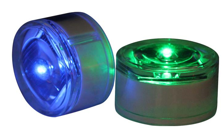 Aluminum Underground Solar Road Studs Round Embedded LED Beacon Light Road Markers