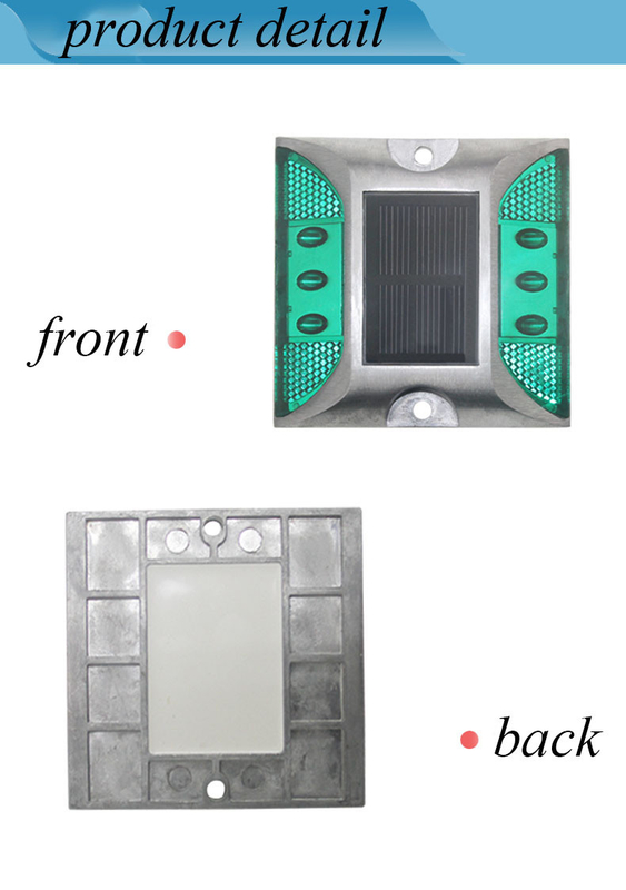Cat Eye Aluminum Solar Traffic Reflective Strobe Light IP68 Highway Multiple Color Solar Road Stud