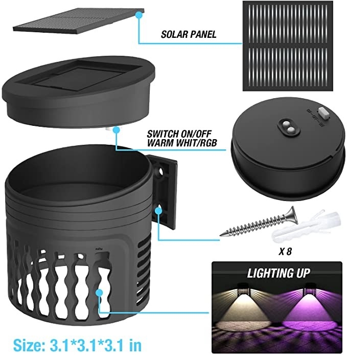 Solar Light Solar Garden Light Projection RGB Pattern Light Waterproof Decorate Garden Backyard Front yard