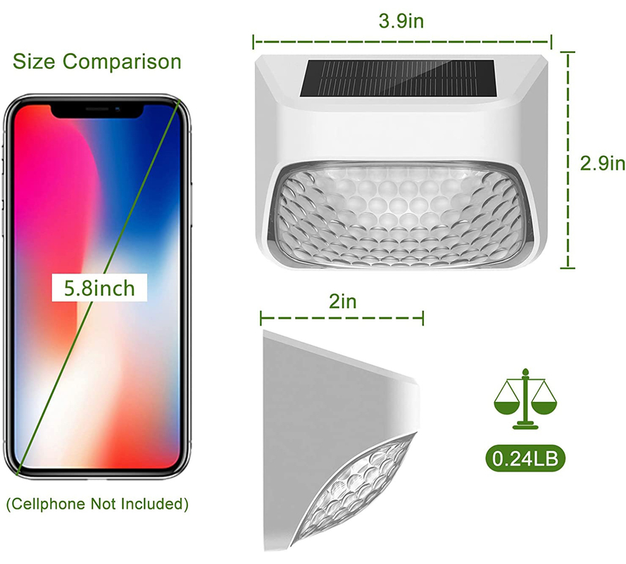 Outdoor IP65 Waterproof Wall Light Decor With Warm White RGB LEDs