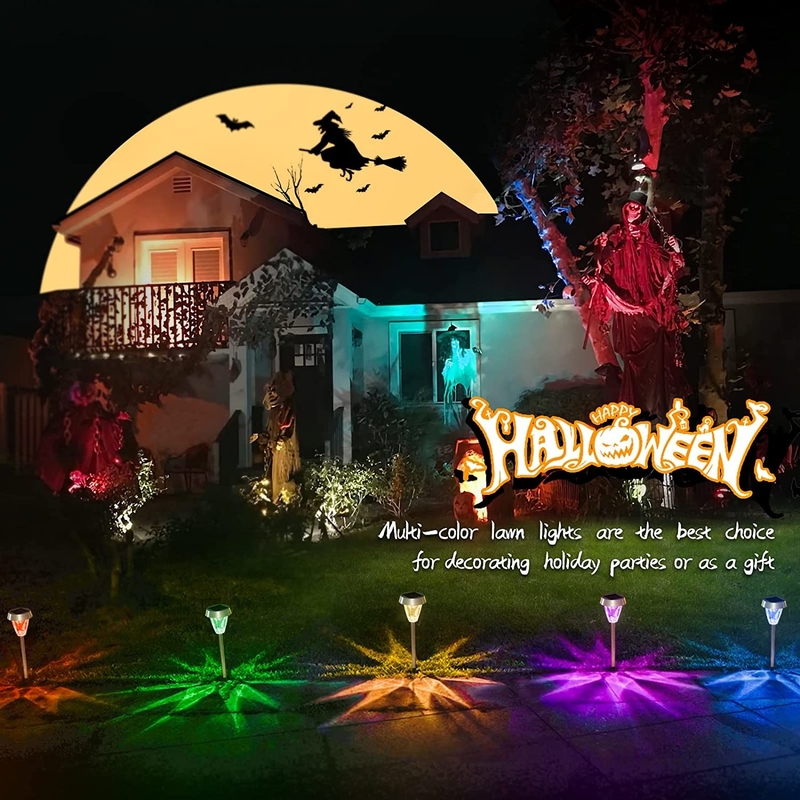 Solar Powered Path Lights ABS Material for Solar Garden Landscape Decorative Light