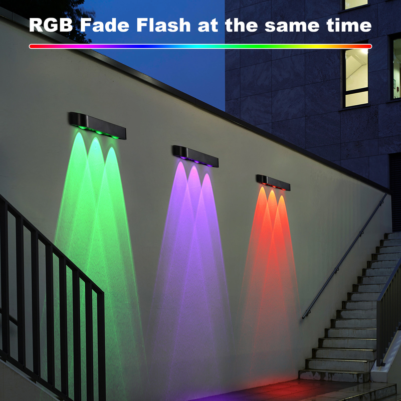 CDN-KF04E Solar-Powered RGB LED Light Versatile and Energy-Saving Outdoor Illumination with Lifespan ≥50000h