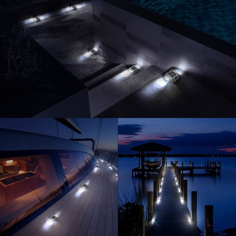 Solar Road Reflectors Light with 6 LED and Built-In Ni-MH Battery 100h Lighting Time