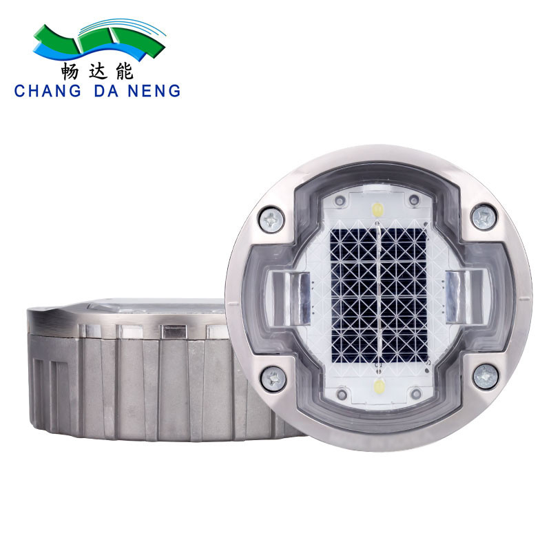800 Meters Solar Metal Prong Cat Eye Road Studs with 2 Led Qty on Each Side