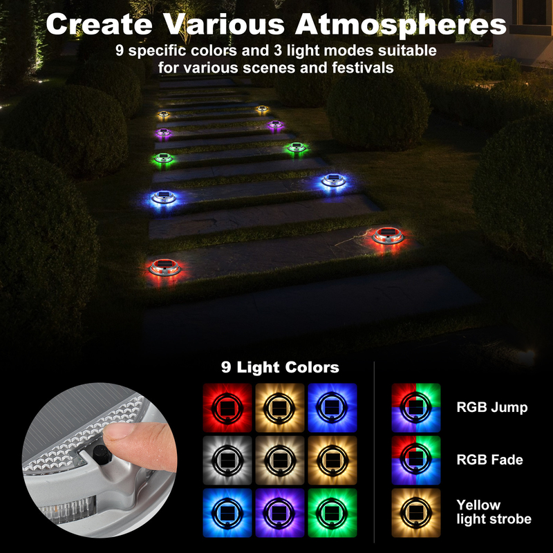 2V Waterproof Solar Dock Light  Solar Led Light With 20 Lumens LED Light Source