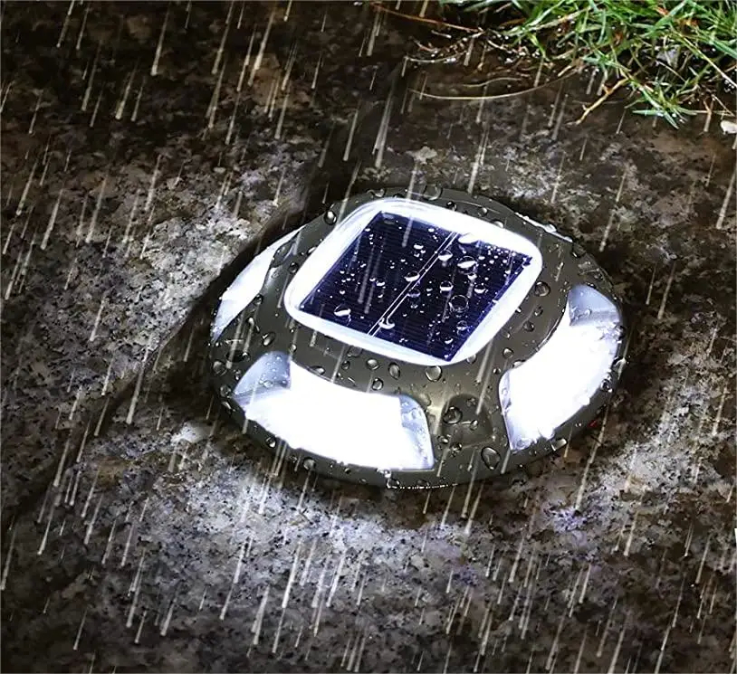 Blue/Cold White Solar Dock Light 20 Lumens Brightness Screw Installation High Performance