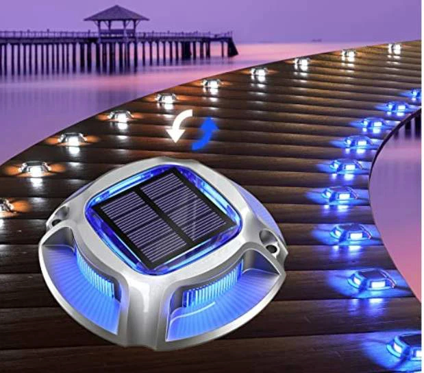 IP67 Waterproof Solar Dock Light with Battery 1.2V/600MAH Ni-Mh Battery -20C- 60C for Dock Safety and Illumination