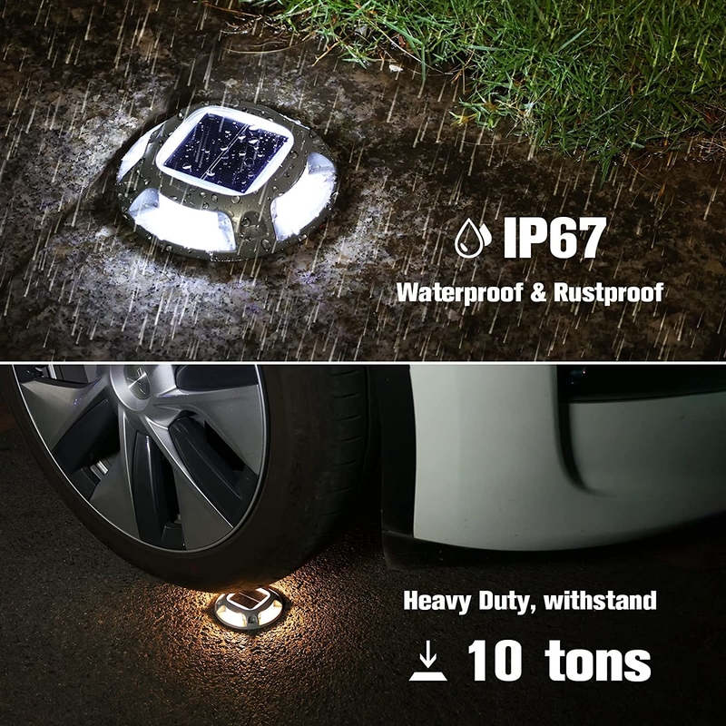 IP67 Waterproof Solar Dock Light with Battery 1.2V/600MAH Ni-Mh Battery -20C- 60C for Dock Safety and Illumination