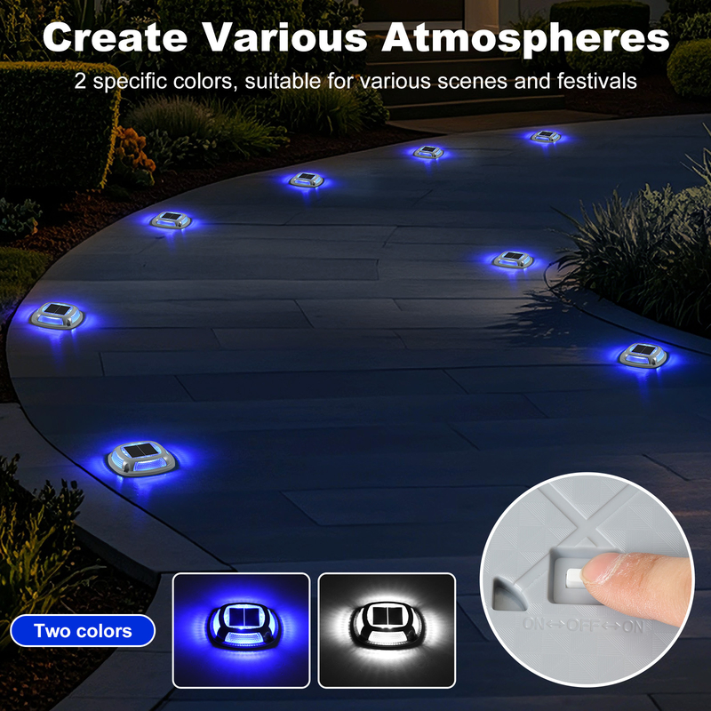 Waterproof Solar LED Garden Dock Light Made of Aluminum Material with 1.2V/600mah Battery and 2V/140ma Solar Panel