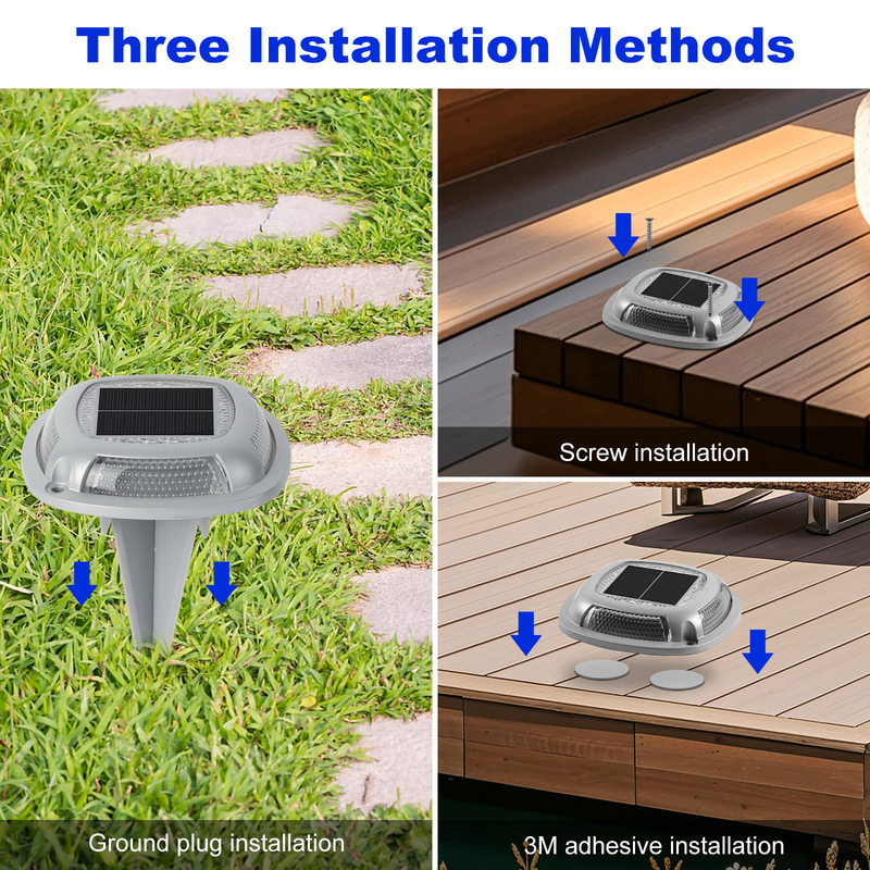 Waterproof Solar LED Garden Dock Light Made of Aluminum Material with 1.2V/600mah Battery and 2V/140ma Solar Panel