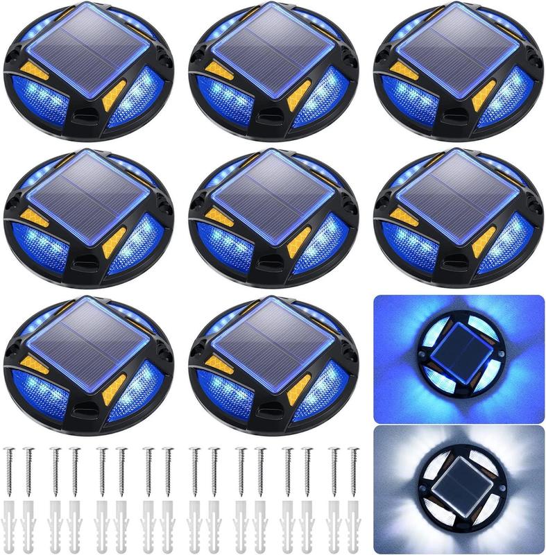Solar Road Stud with Charge 4.5h for 20h Working Temperature -20-70 and Cold White/Warm White/Blue LED Color