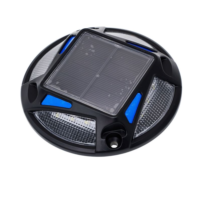 Aluminum Solar Road Stud with 12 LED Beads 1.2V Ni-Mh Battery and 4.5h Charging for 20h Operation