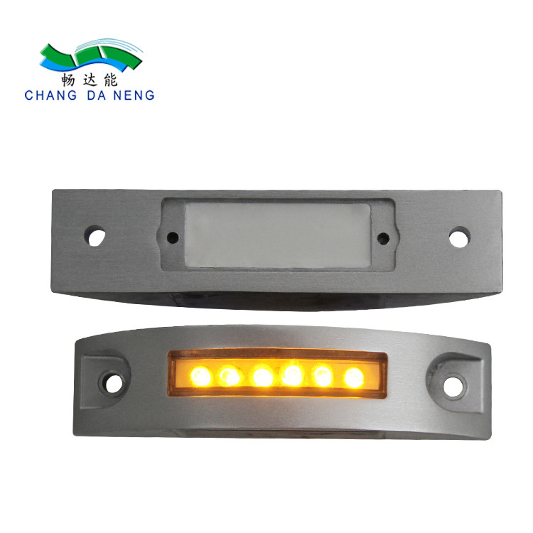 Half moon shape Solar Road Studs led road payment marks blinking LED road lights