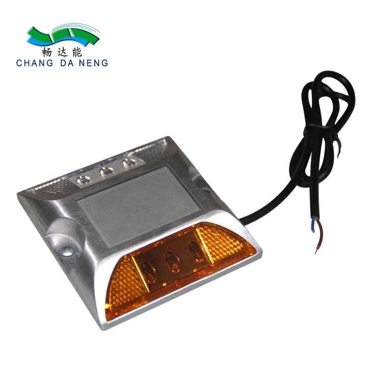 IP68 led road stud  with wire shell aluminum alloy warning for tunnel safety