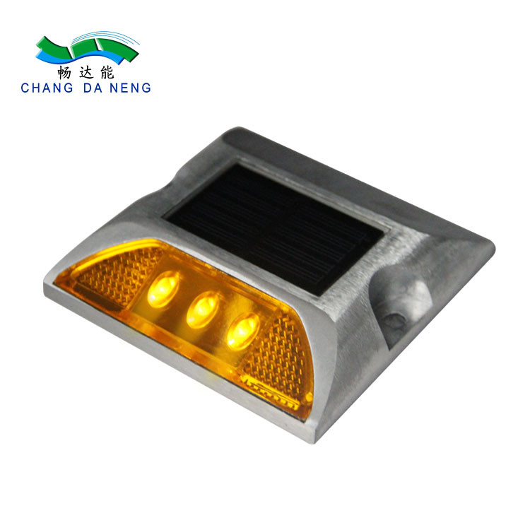 Aluminum high visibility directional LED Solar road studs one side led solar cat eye