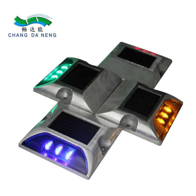 3leds Die Casting Aluminum Solar Road Studs IP68 Waterproof Solar Driveway Road Marker With Constant or Flashing