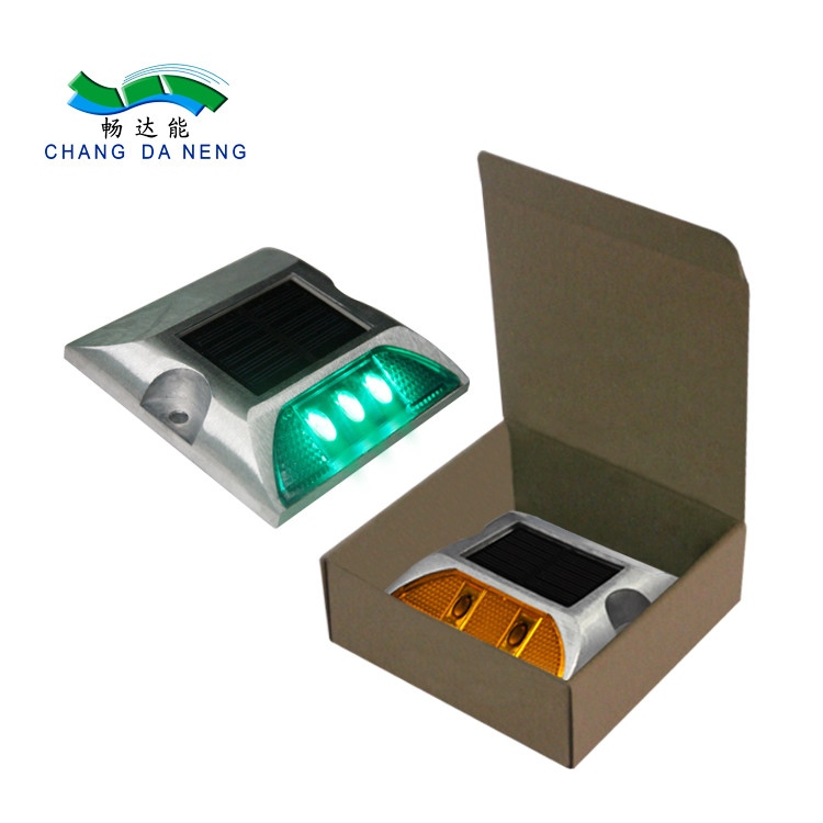 Outdoor IP68 Aluminum LED Solar Cat Eyes Road Stud Driveway Road Marker